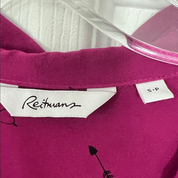 Reitmans Magenta Button-Down Shirt - Picture 2 of 4